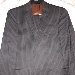Joseph A. Bank Gray pinstripe suit